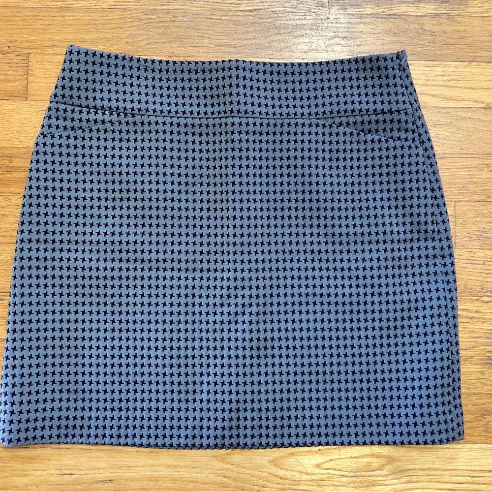 Ann Taylor Loft Houndstooth Skirt